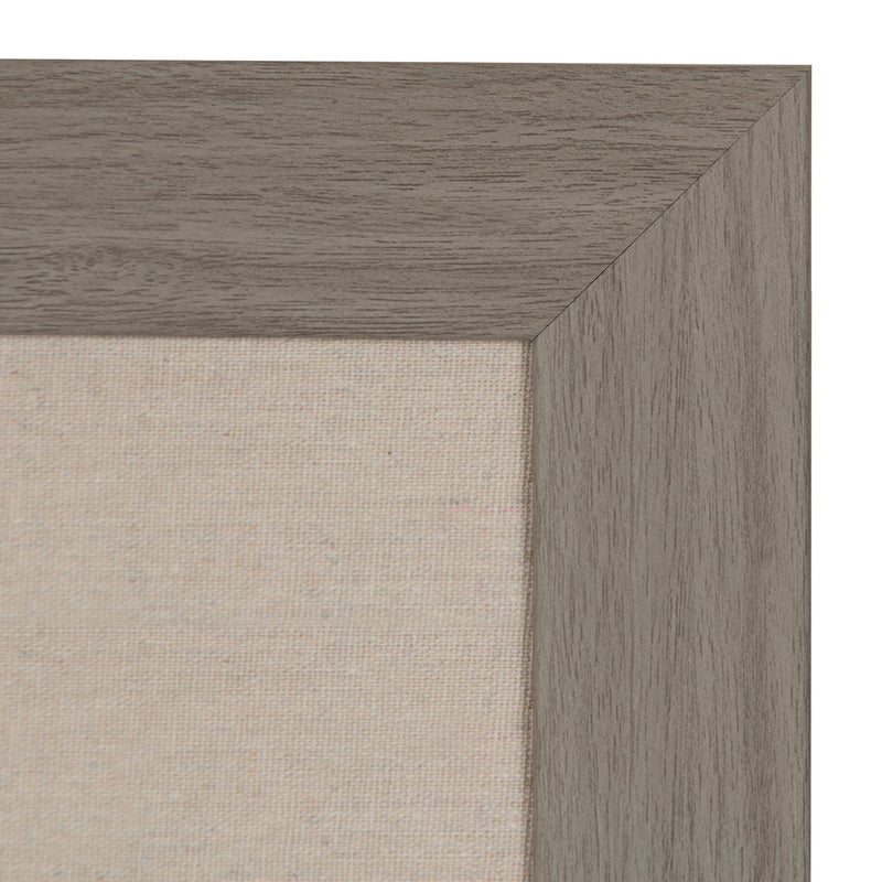 DesignOvation Beatrice Framed Linen Fabric Pinboard, 23x29, Gray - Image 3